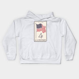 Four Cent Flag Stamp Kids Hoodie